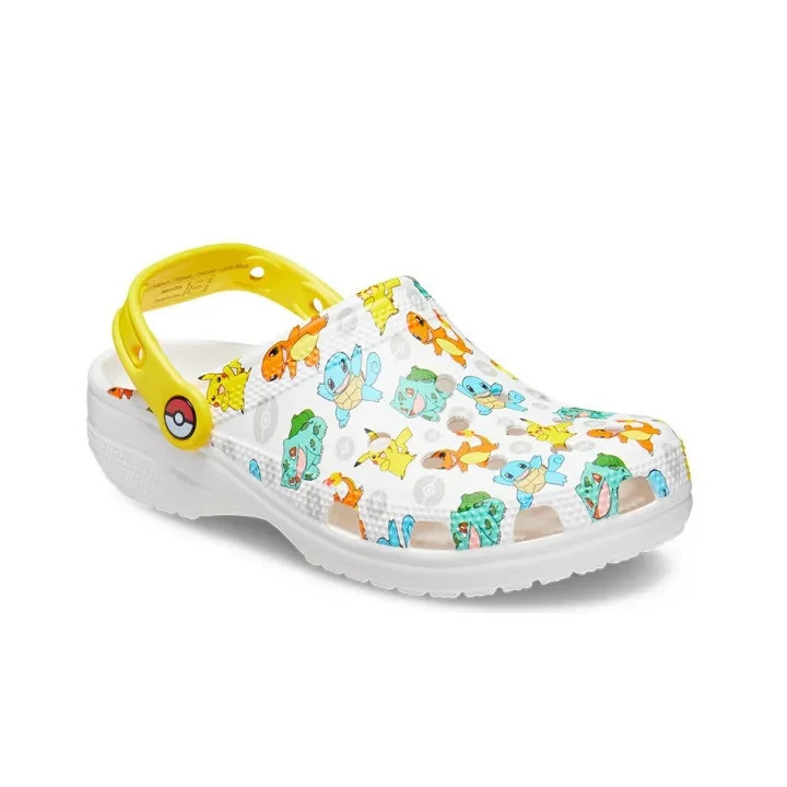 Crocs x Pokemon Classic Clog White Unisex Comfort Sandals 207765-94 M4-M7 W6-W9