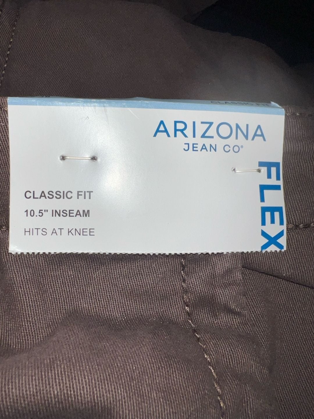Arizona Jean Co. Men’s Flex Classic Fit Brown Cargo Shorts