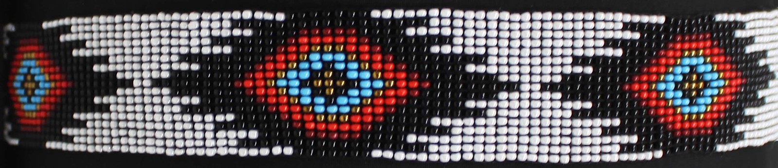 Western 1-1/4″ Wide Unisex Handmade Beaded Rodeo Stretchy Elastic Hat Band