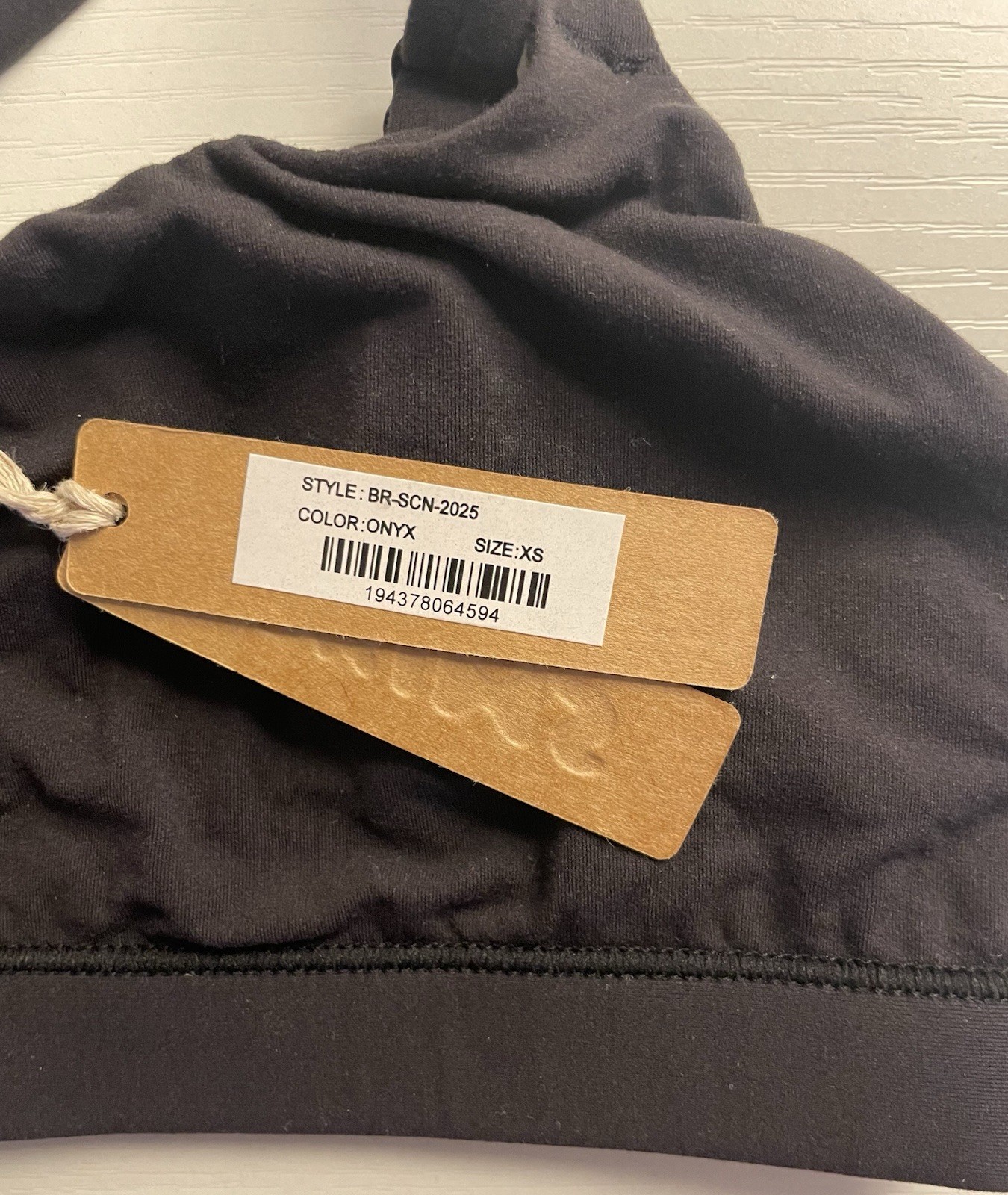 NWT Skims Fits Everybody Scoop Bralette Onyx Black, sz XS