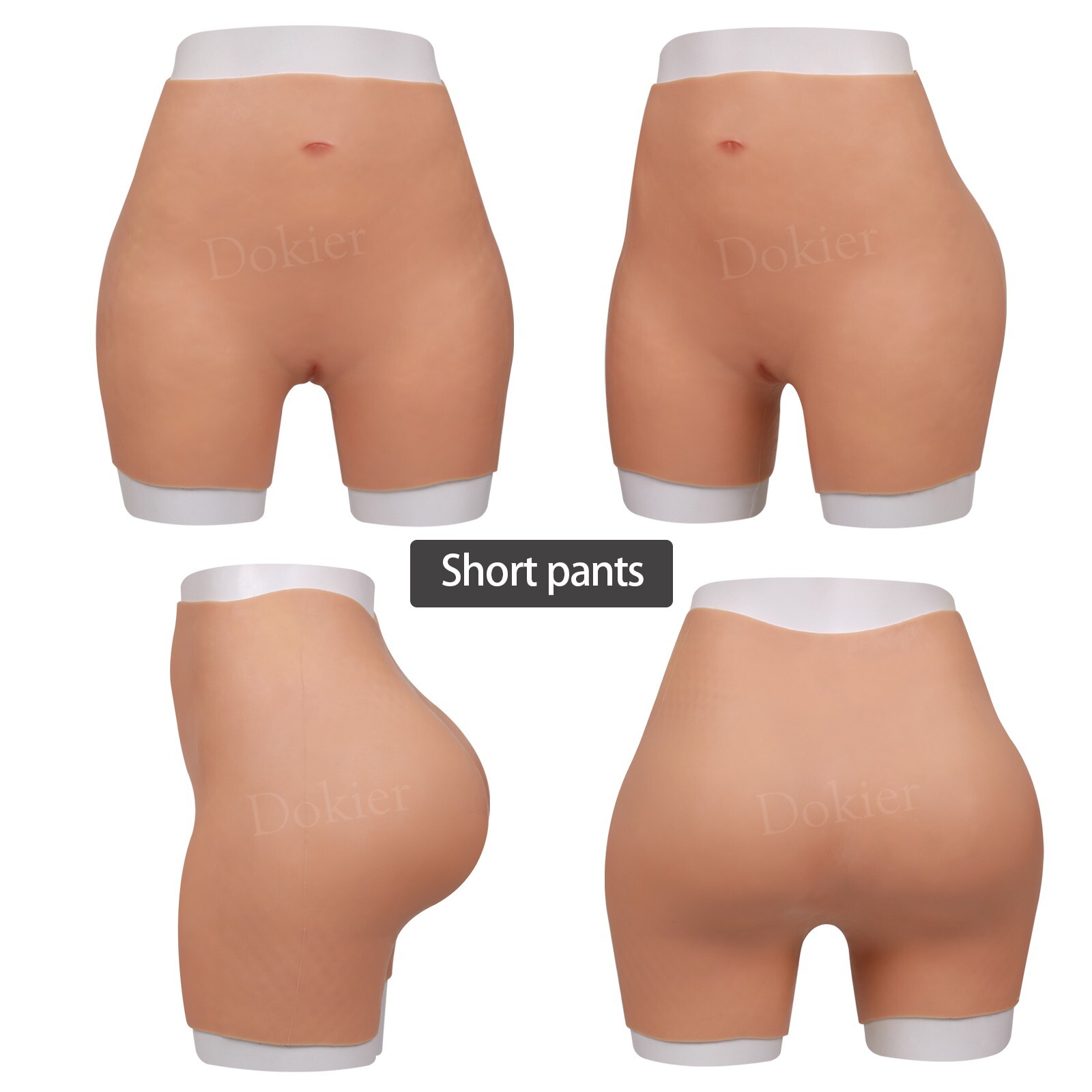 Dokier Silicone Hip Shaping Pants Panties Hip Buttock Enhancer Butt Lifting Pant