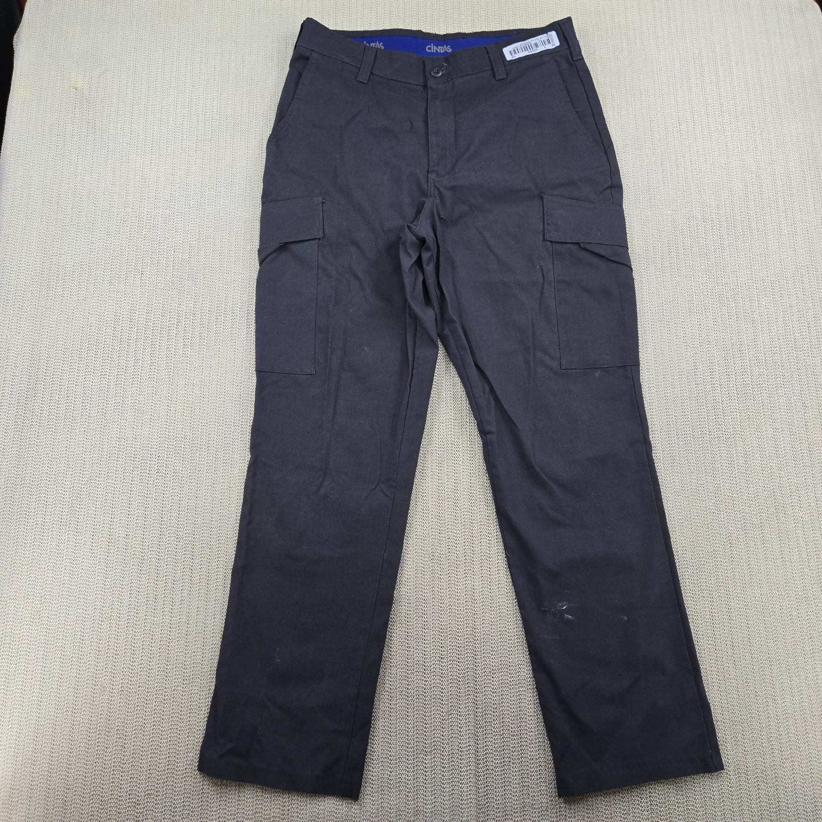 Cintas ComfortFlex Cargo Pants Mens 32×30 Gray Workwear Uniform Utility Pockets