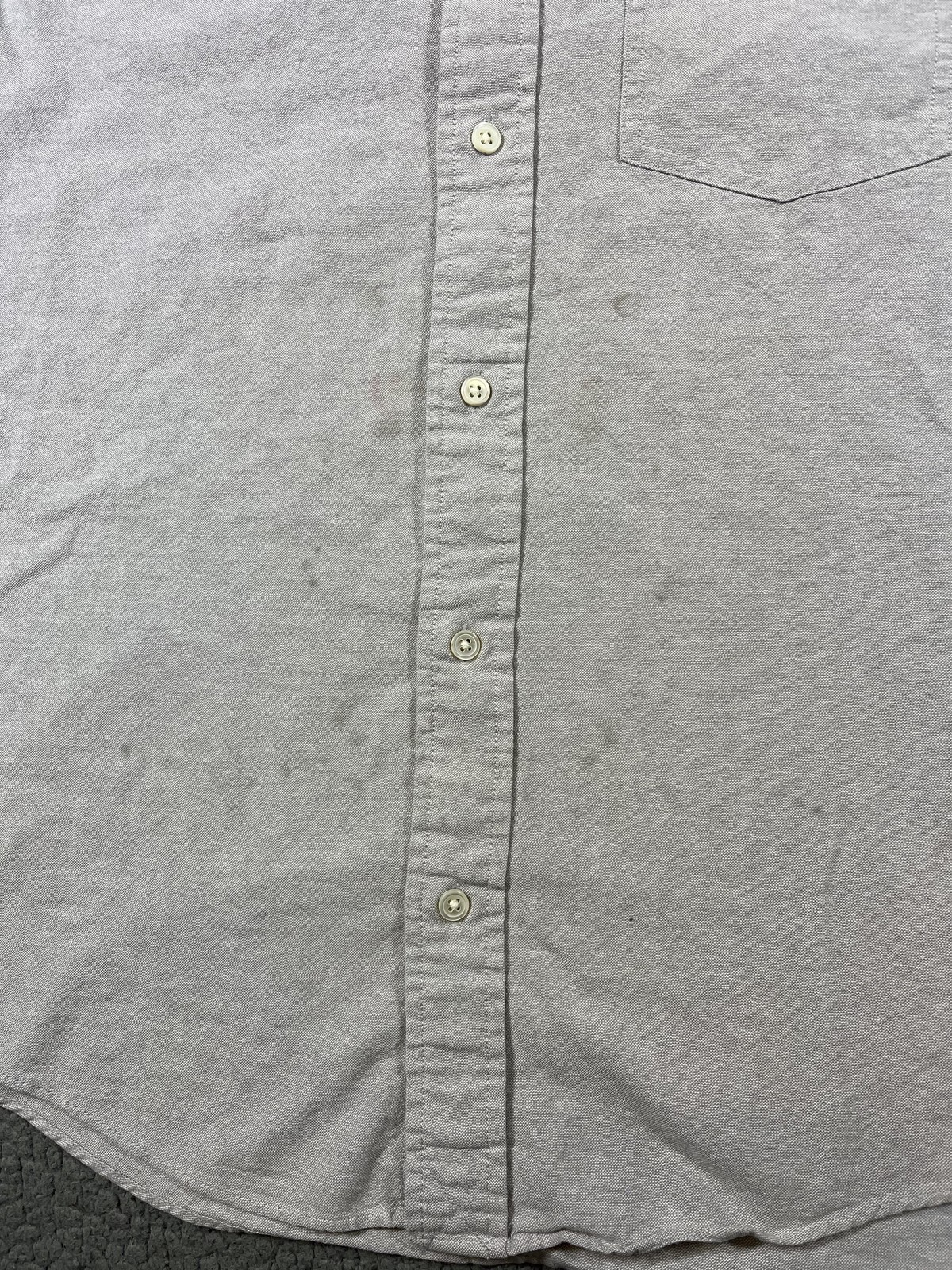 Jack Spade Shirt Mens Medium Gray Oxford Button Down Long Sleeve Cotton Casual