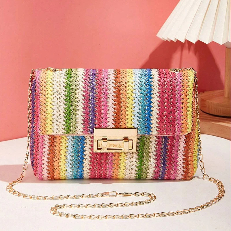 Crossbody Bag for Women Chain Strap Banquet Stylish Accessory Shoulder Bag for D