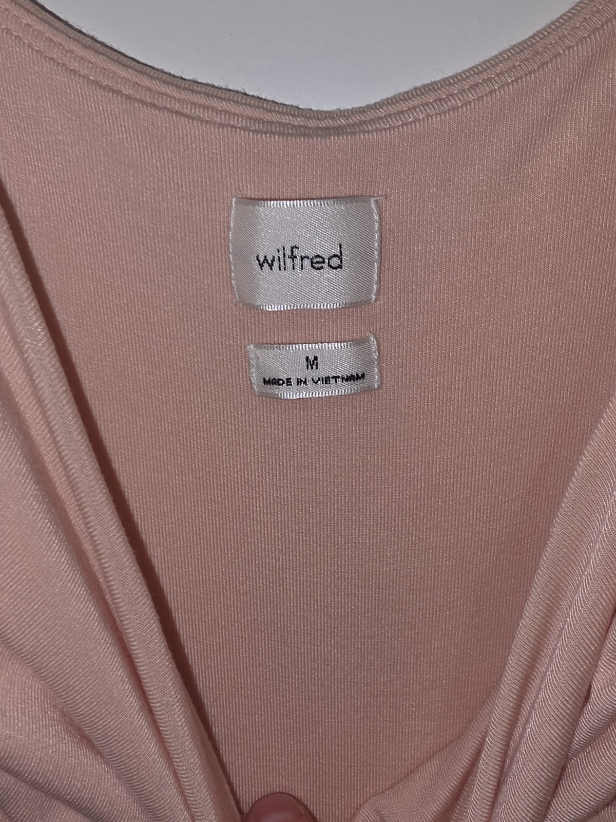 Aritzia Wilfred Market Wide Leg Jumpsuit Peach Womens Size Medium