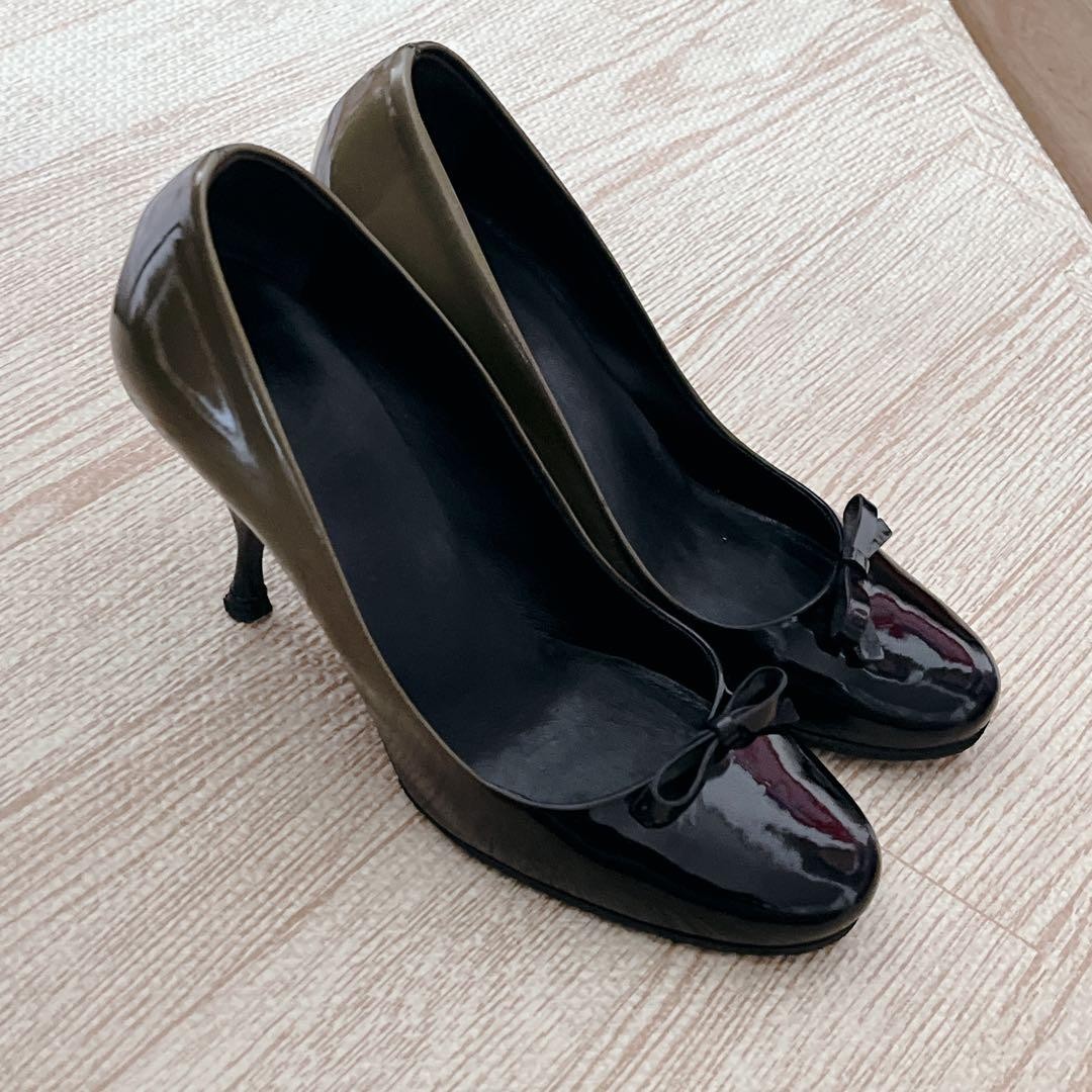 PRADA gradient pumps ribbon 6cm heel with scratches