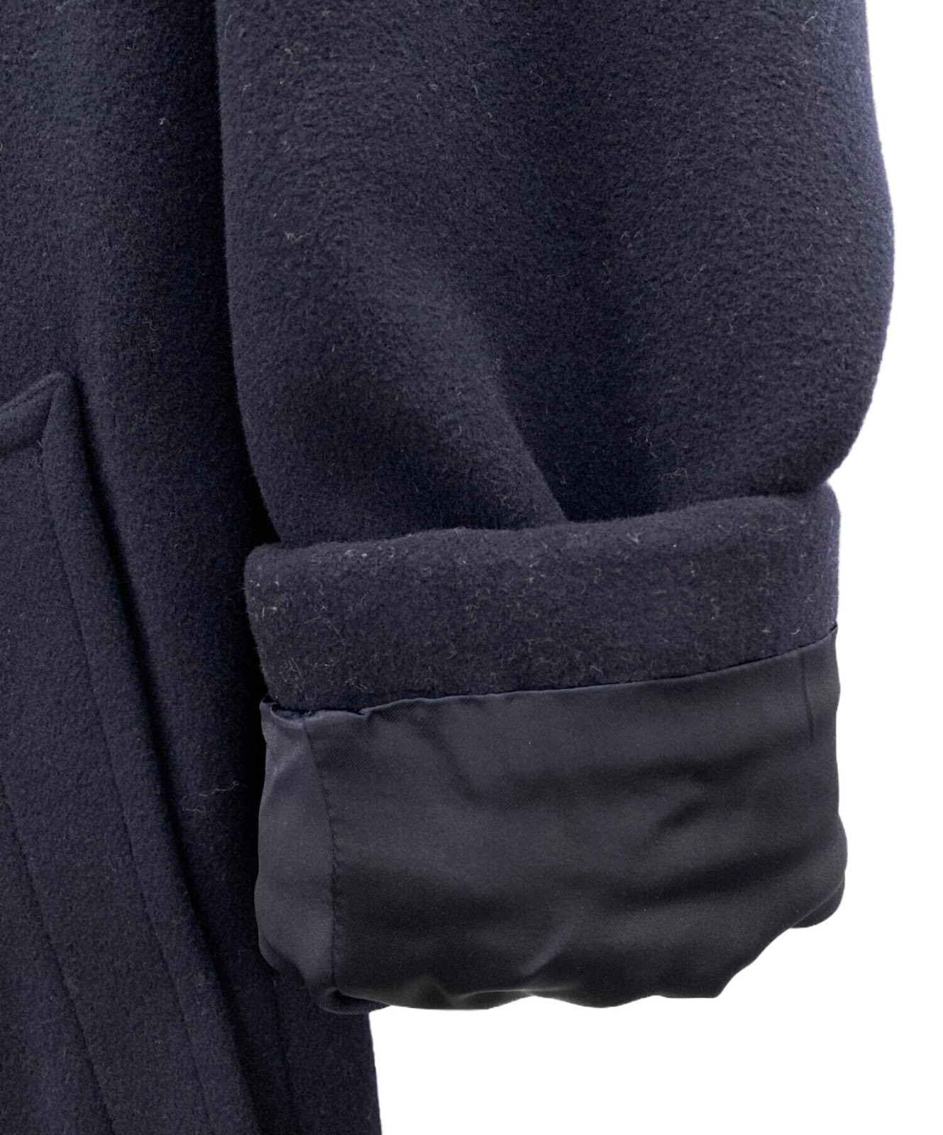 COMME des GARCONS HOMME DEUX Melton wool zip coat Size: S Navy DT-C002 Men