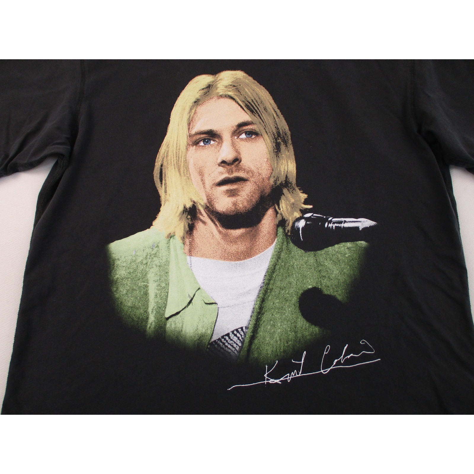 Gap T-Shirt Mens Large Black Kurt Cobain Heavyweight Graphic Grunge Rock Tee