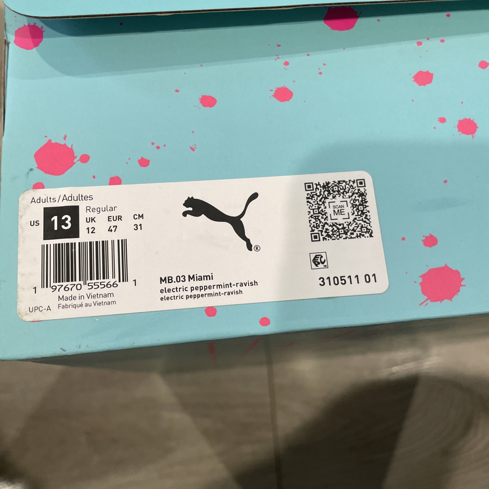 Melo 3 Miami Size 13 Men’s