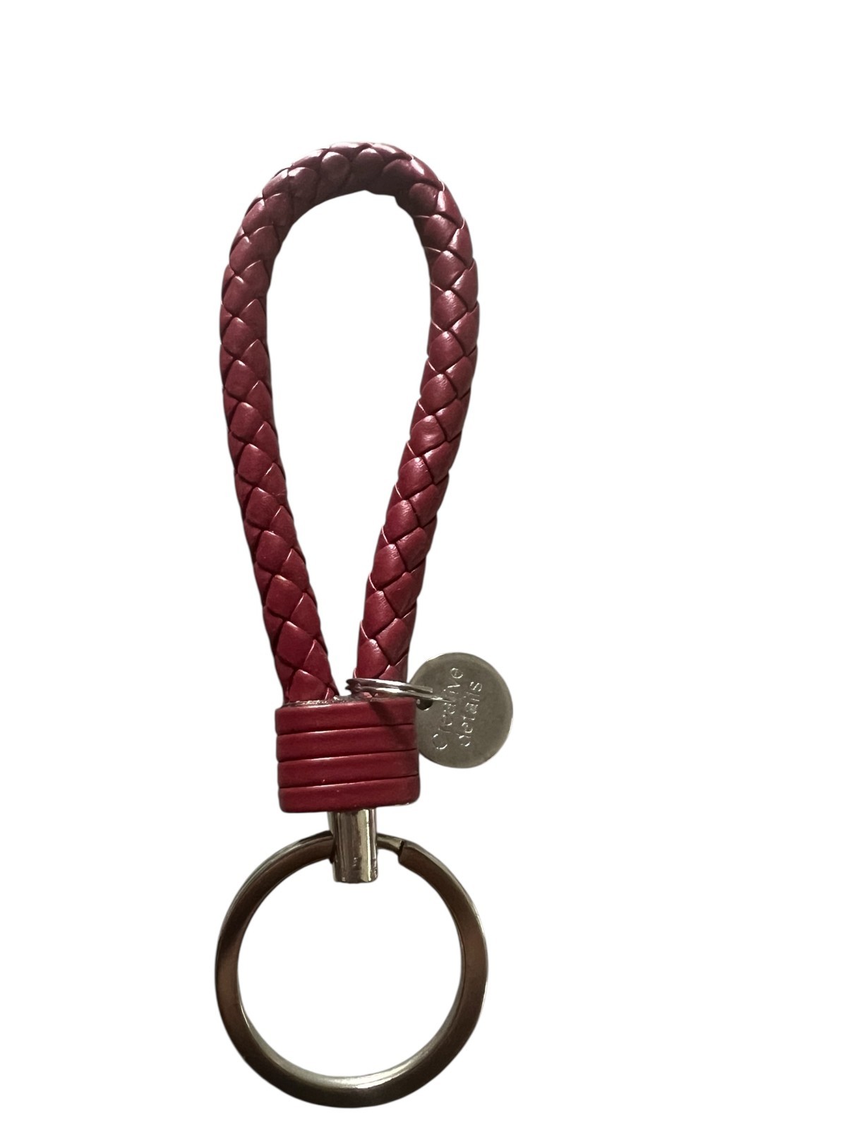 1 PC PU Leather Keychain Car Keyrings Braided Woven Rope Key Chains