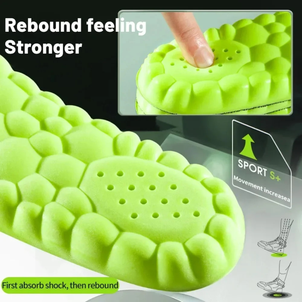 4D Sport Insole Super Soft Shock Absorption Orthopedic Inserts For Basketball Ru
