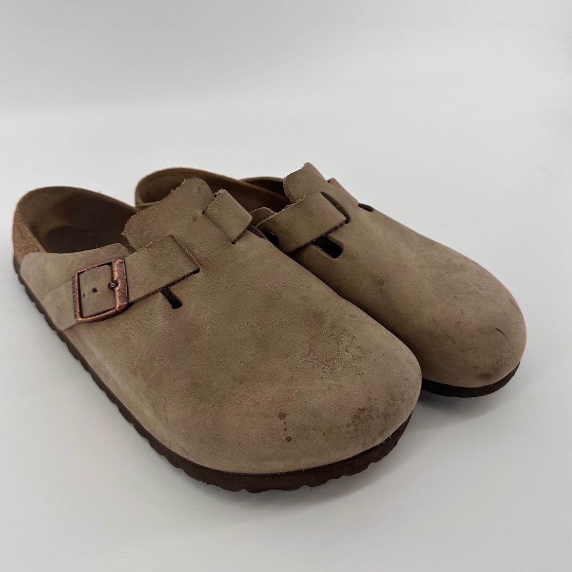 Birkenstock Boston Oiled Leather Clogs Tobacco Brown 39 EU Regular Width
