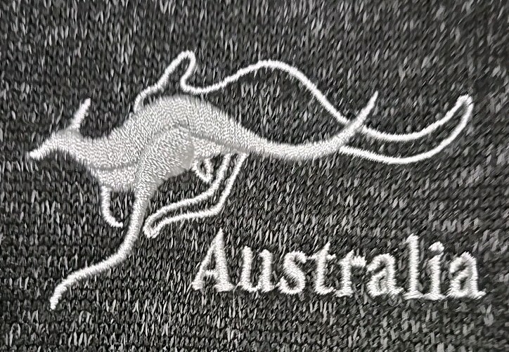 Australia Size Small hooded Jacket. It has a Kangaroo Embroidered on The Front