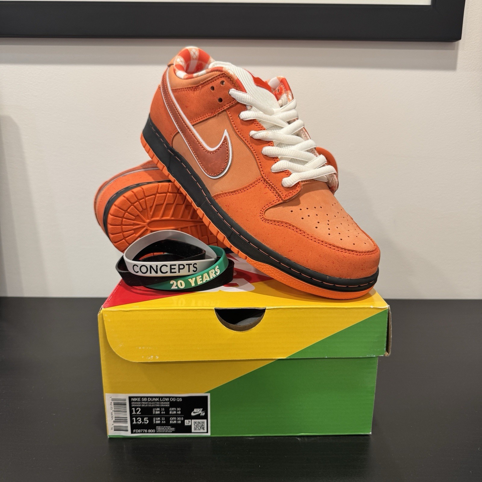 Size 12 – Nike Dunk Low SB x Concepts Orange Lobster