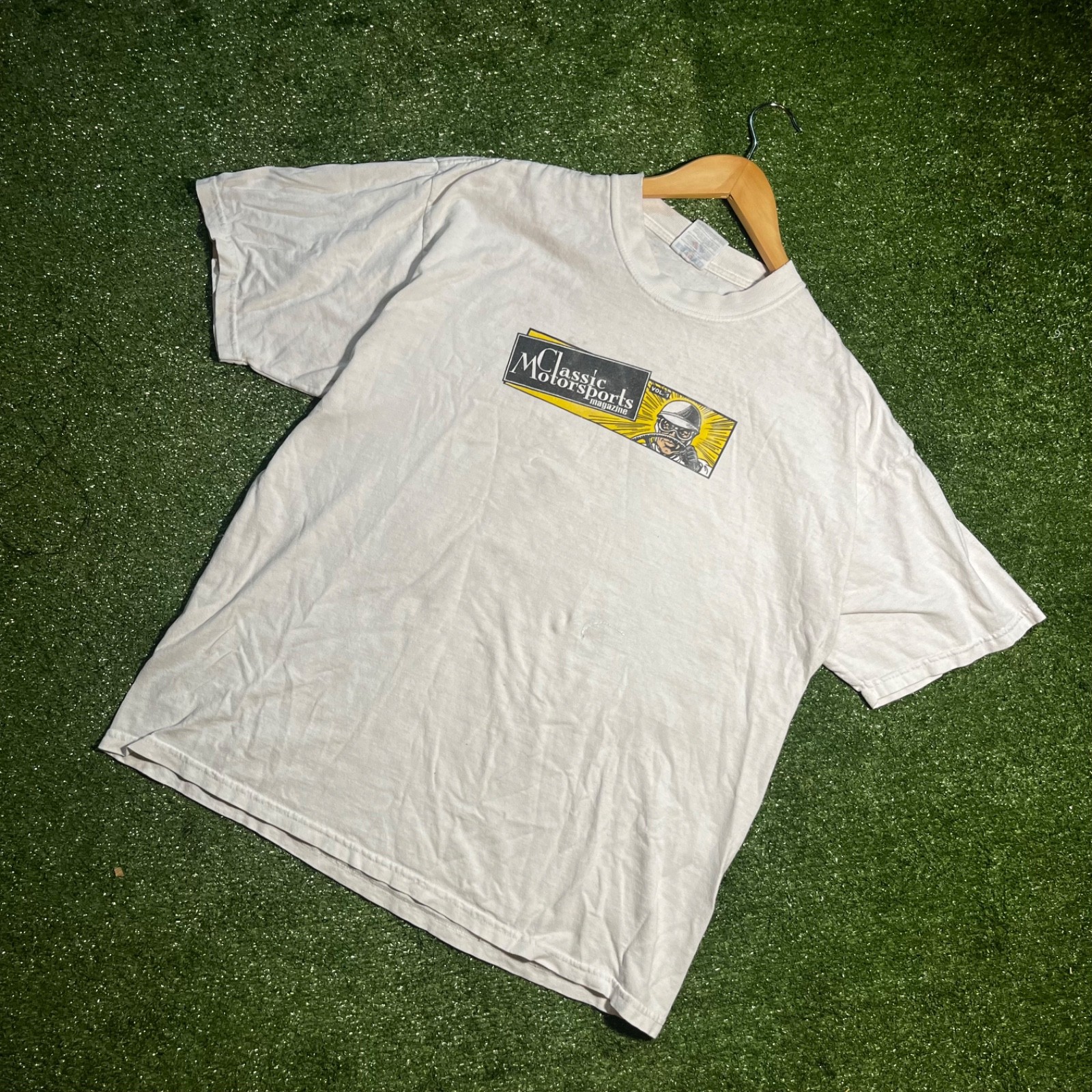 Vintage 90s Jerzees T-Shirt ‘Classic Motorsports Magazine Cars Volume 1 Size XL