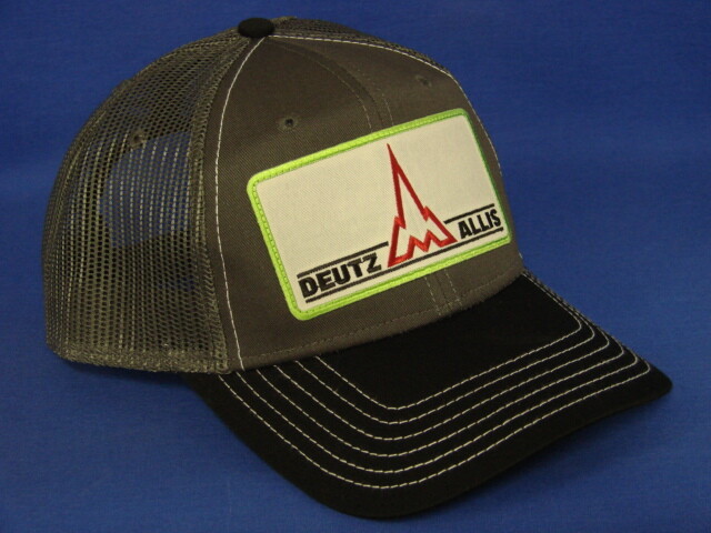 Deutz Allis Tractor Hat – Black/White/Charcoal Twill & Mesh – Snapback