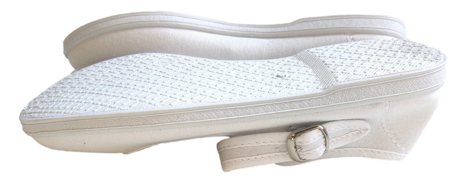 Mary Jane Ballet Cotton Canvas Yoga Shoes-Made In China-White