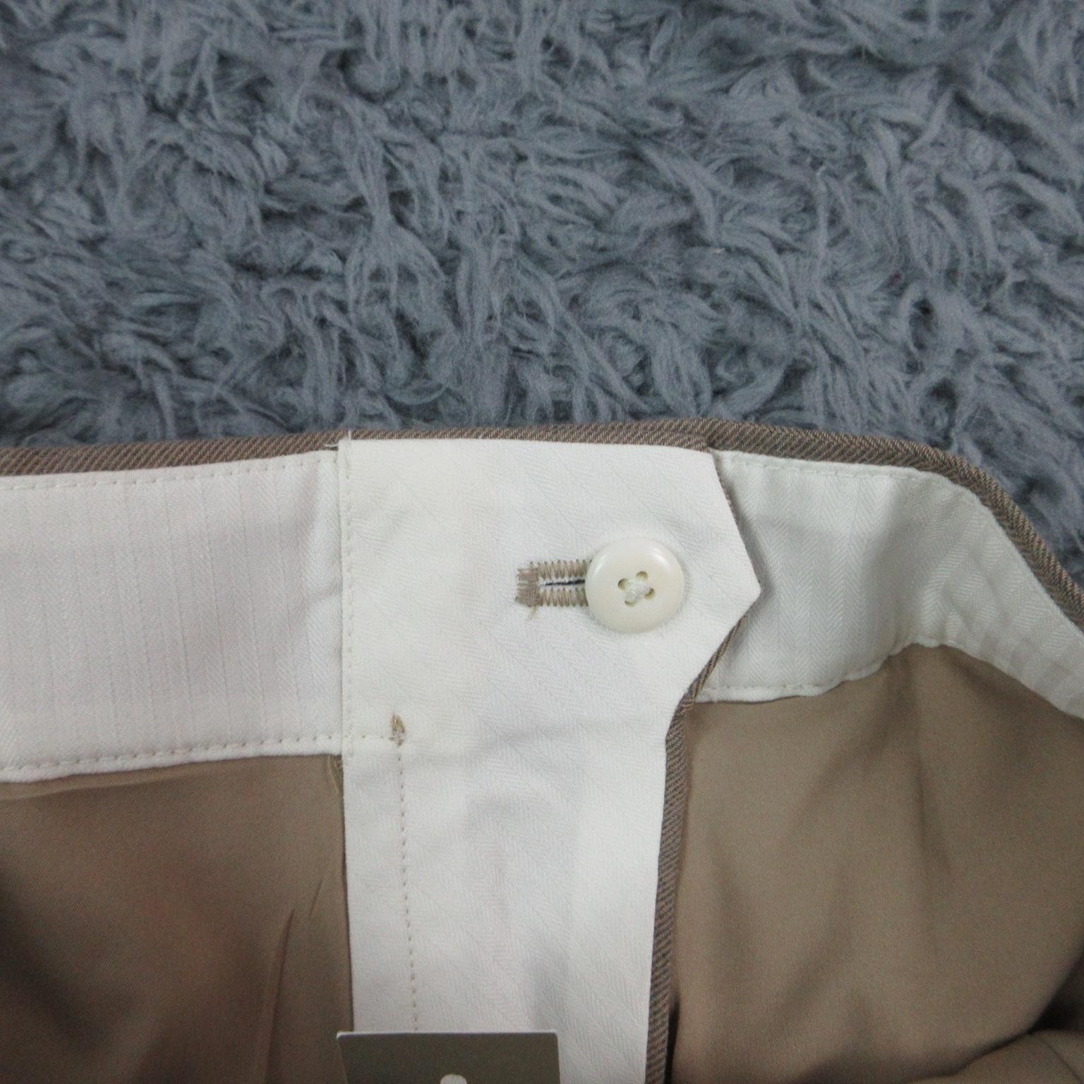 J.CREW Pants Womens 6 Tall Beige Twill Dress Pants Mario Bellucci 32×34.5* NWT