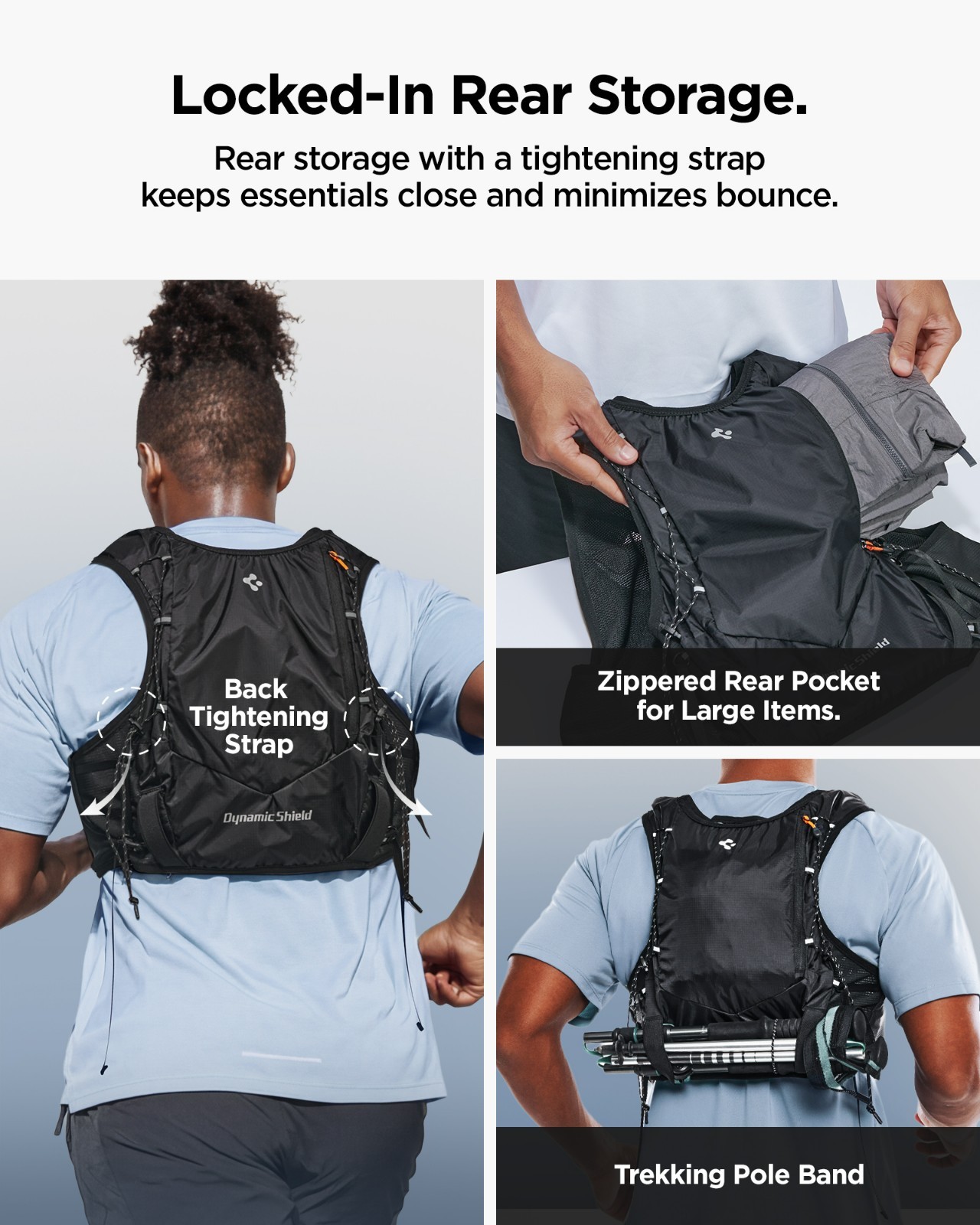 Spigen Dynamic Shield™ Running Vest Reflective Lightweight Multi-Pocket
