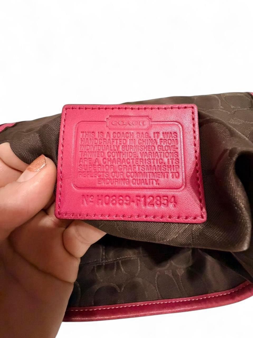 Coach Red Medium Shoulder Bag Turnlock Closure Detachable Strap Gold Hardware