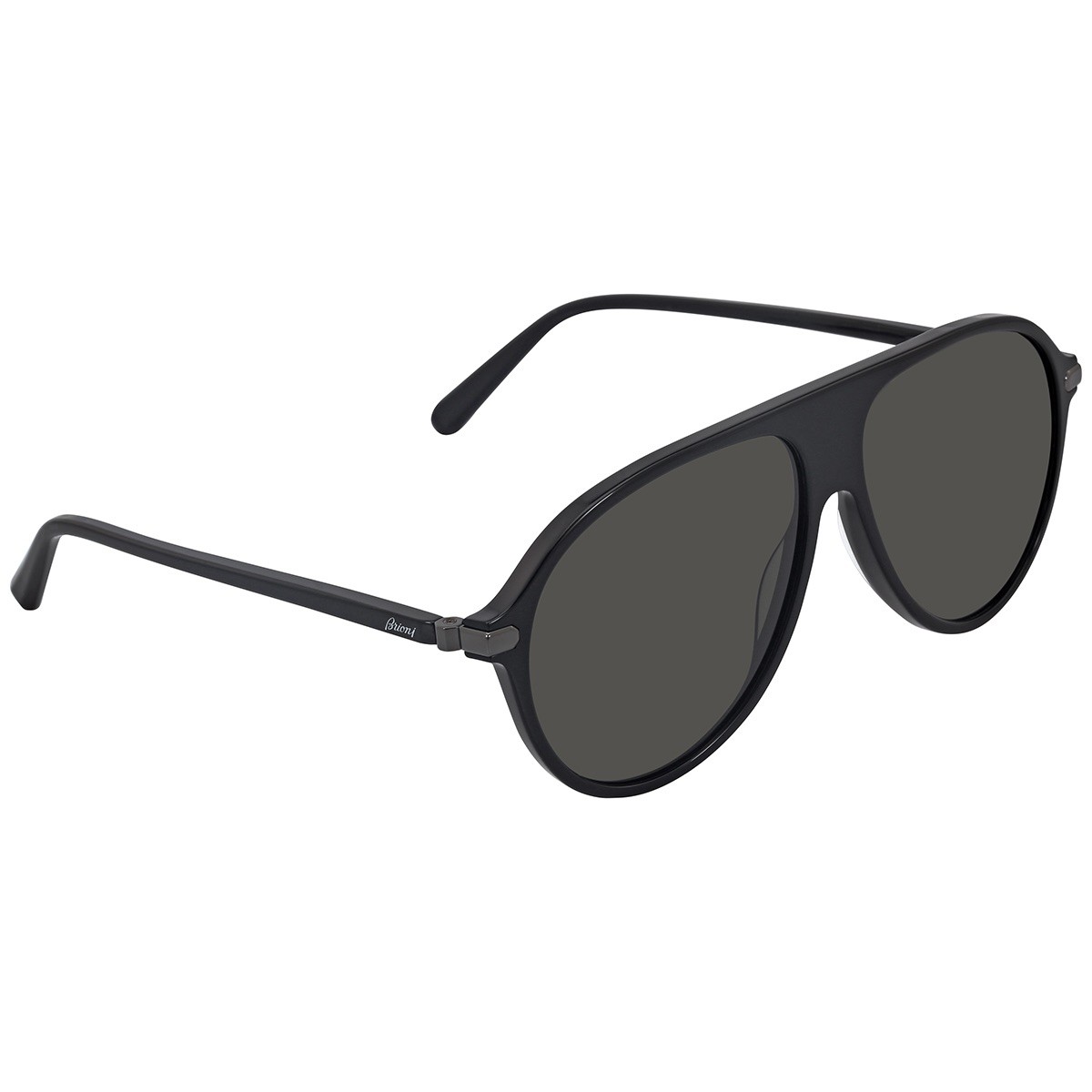 Brioni BR0059S pilot Sunglasses Black/Black