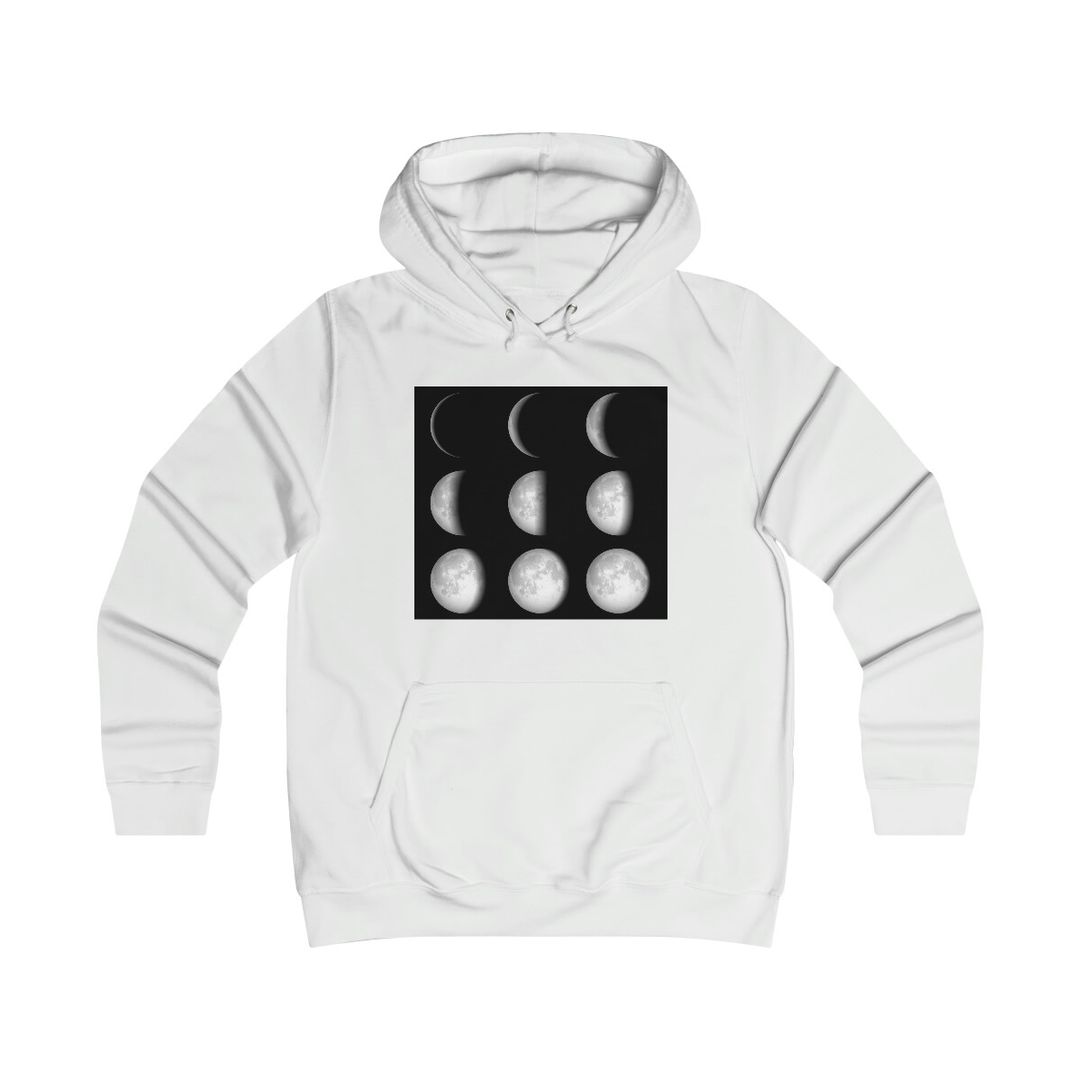Neon Moon Phases Girlie College Hoodie