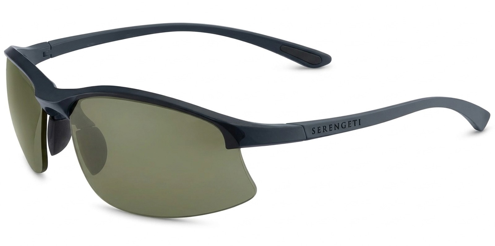 Serengeti Winslow 2.0 Polarized Semi-Rimless Wrap Sunglasses – Made in Italy