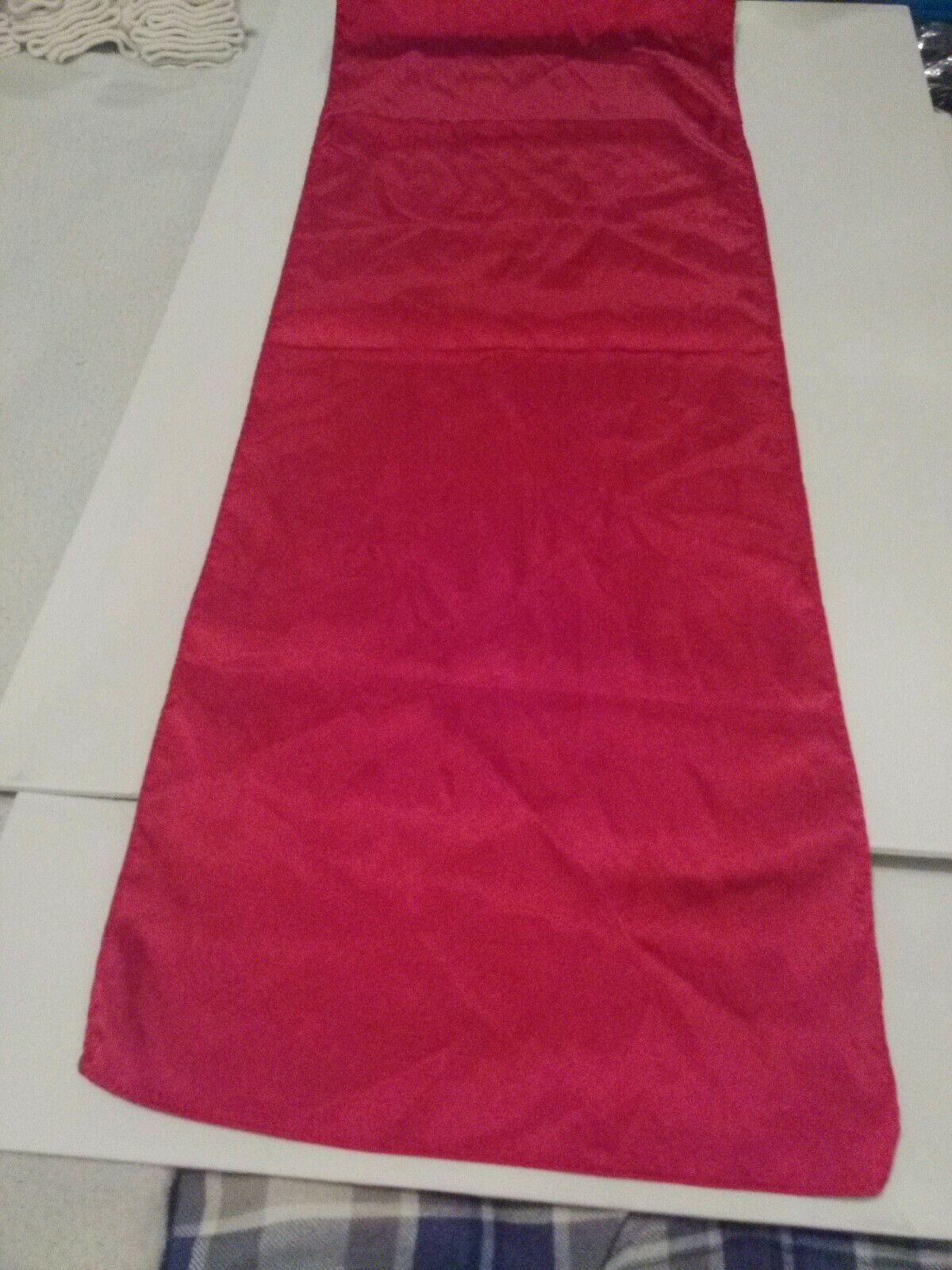 Lady’s Silky Lightweight Red Scarf 64 Inches By 12 Inches