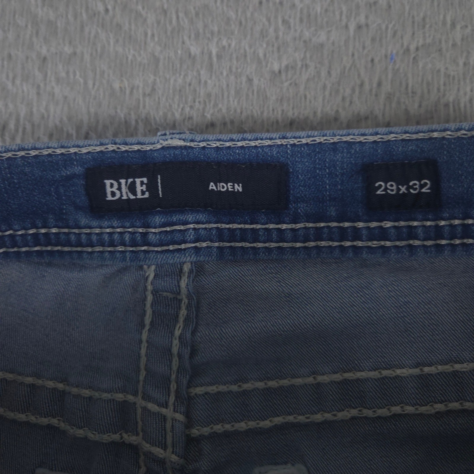 BKE Jeans Mens 29×32 Blue Aiden Boot Stretch Light Wash Repreve Denim Bootcut