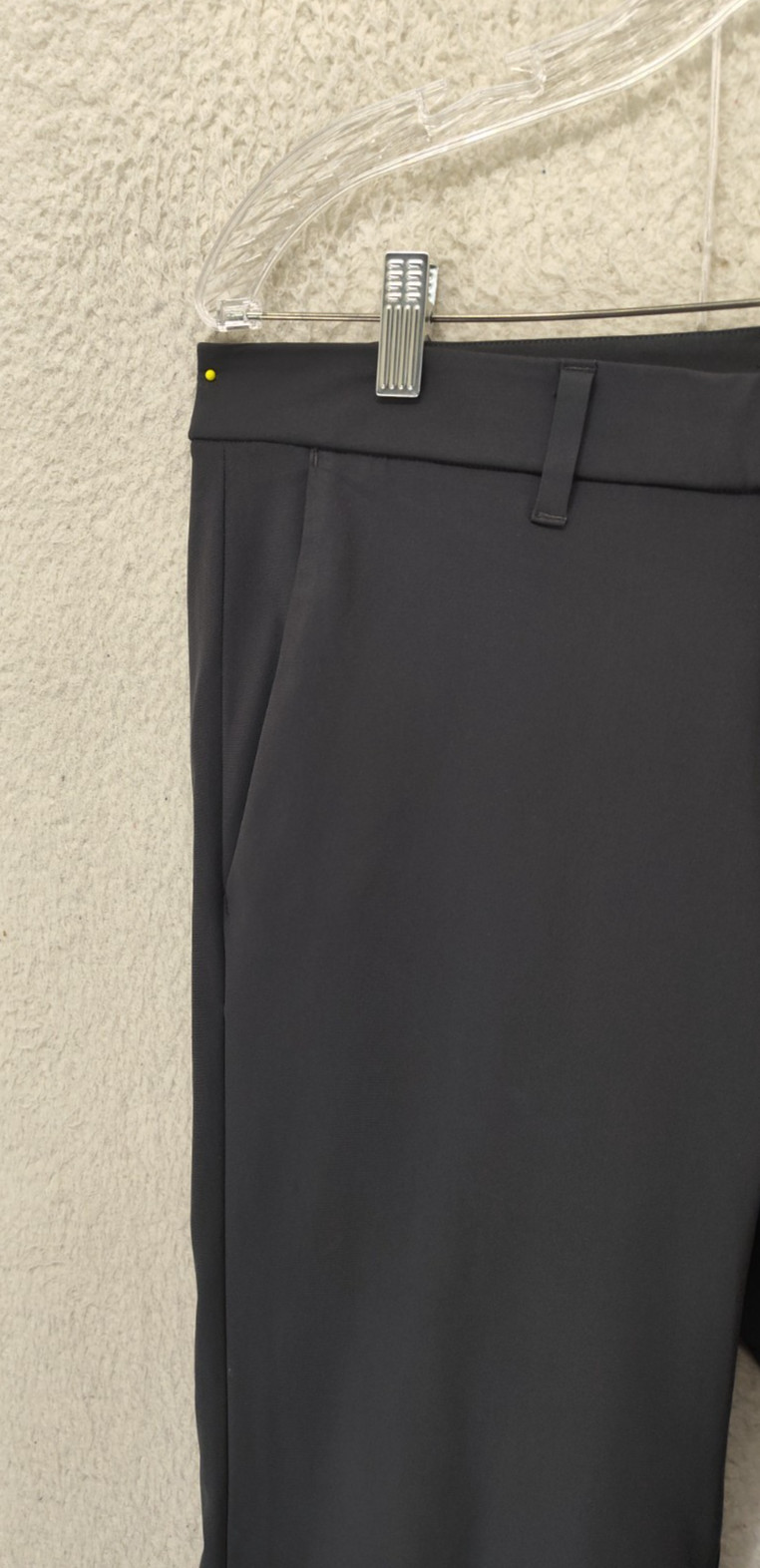 Lululemon Men Pants 33 Gray Poly Blend Straight Regular Fit Flat Front Chino