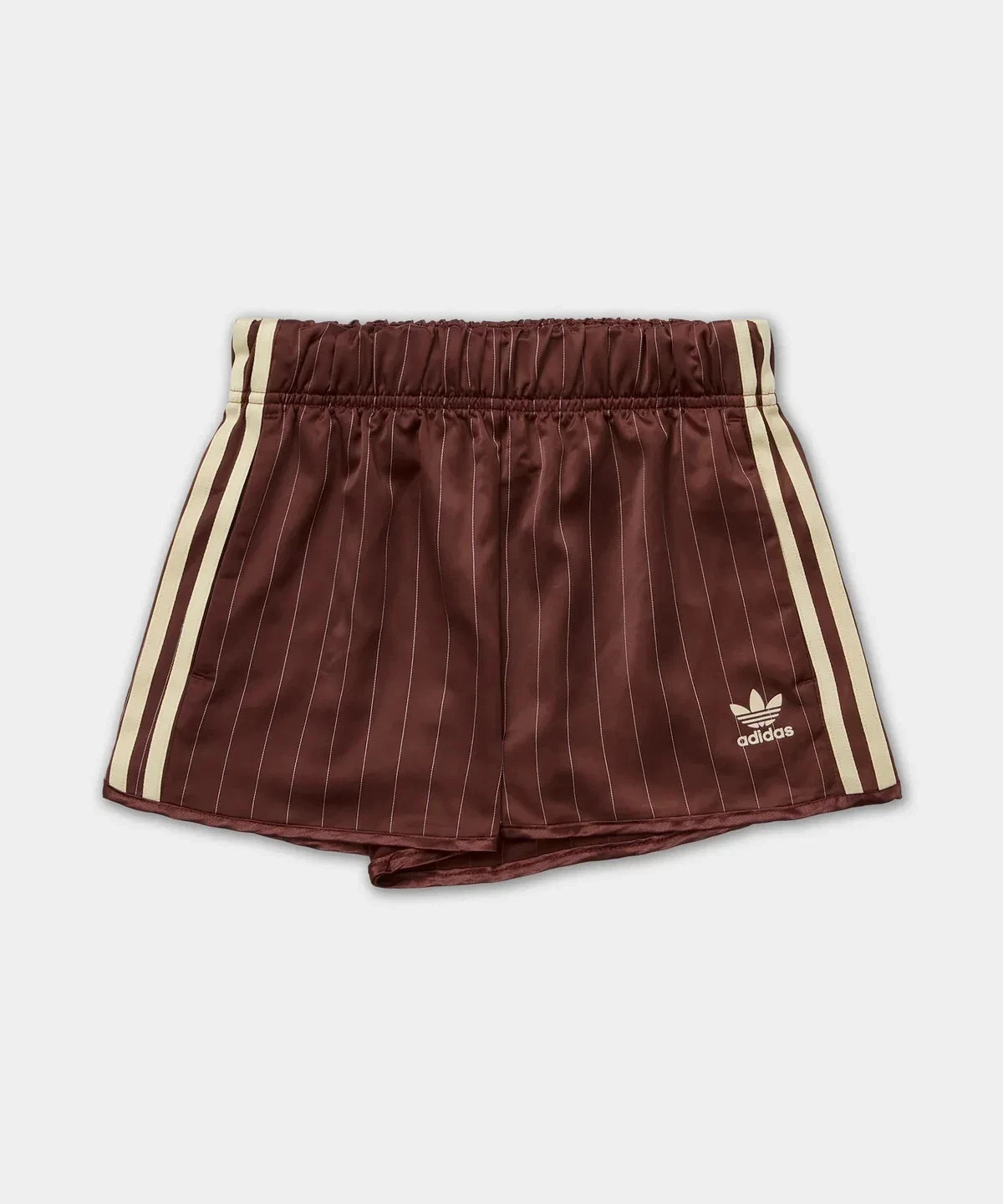 adidas Originals KC4236 KC4235 Pinstripe Satin Shorts Women’s Asia Fit NWT