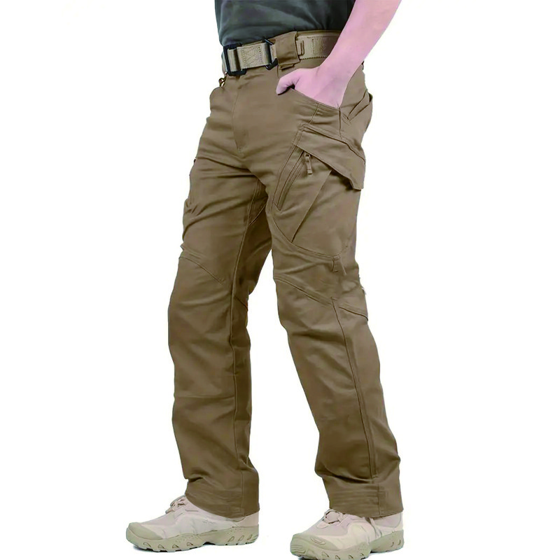 Men’s Tactical Cargo Pants Straight Fit Combat Work Trousers for Outdoor Hiking
