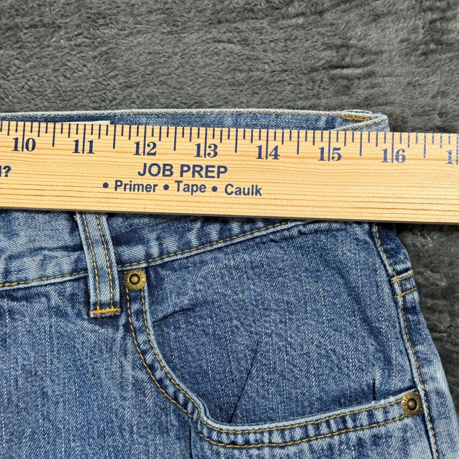 Eddie Bauer Woman’s Blue Straight Leg High Waisted Cotton Jeans Size 12