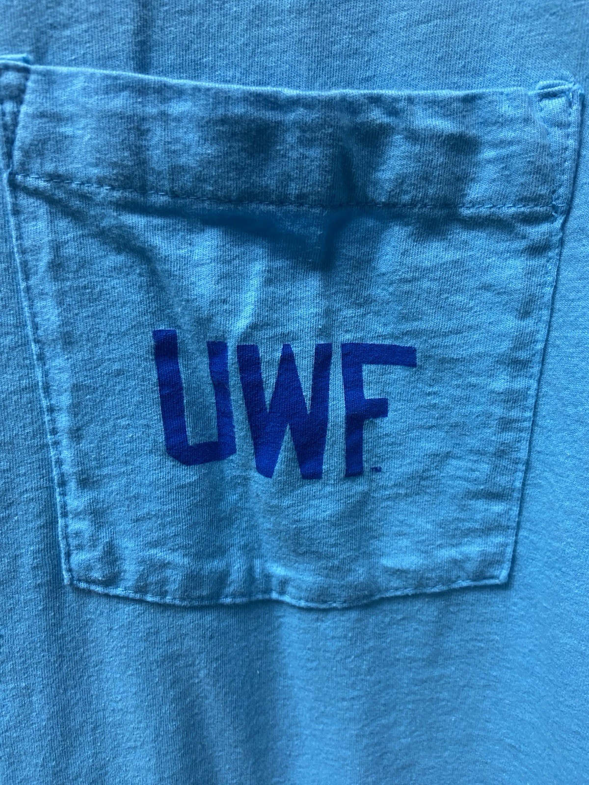 UWF Argonauts College Blue Long Sleeve Cotton T-Shirt Men’s M West Florida