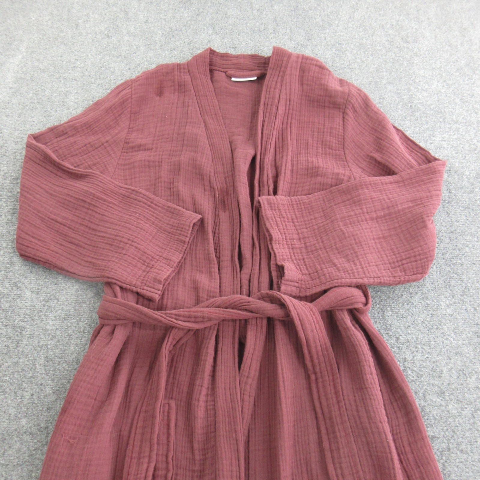 Parachute Robe Womens Medium Purple 100% Cotton Gauze Kimono Belted Lounge