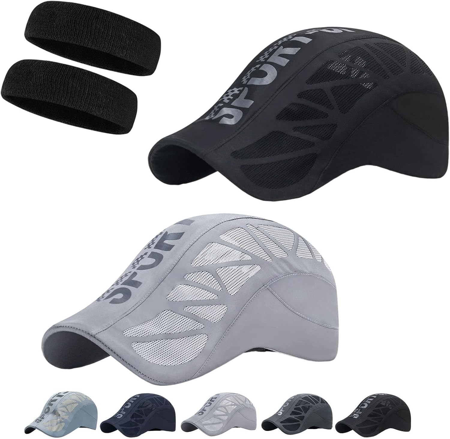 Men’s Outdoor Sport CapTennis Cycling Baseball Cap Breathable Quick Dry Mesh Hat