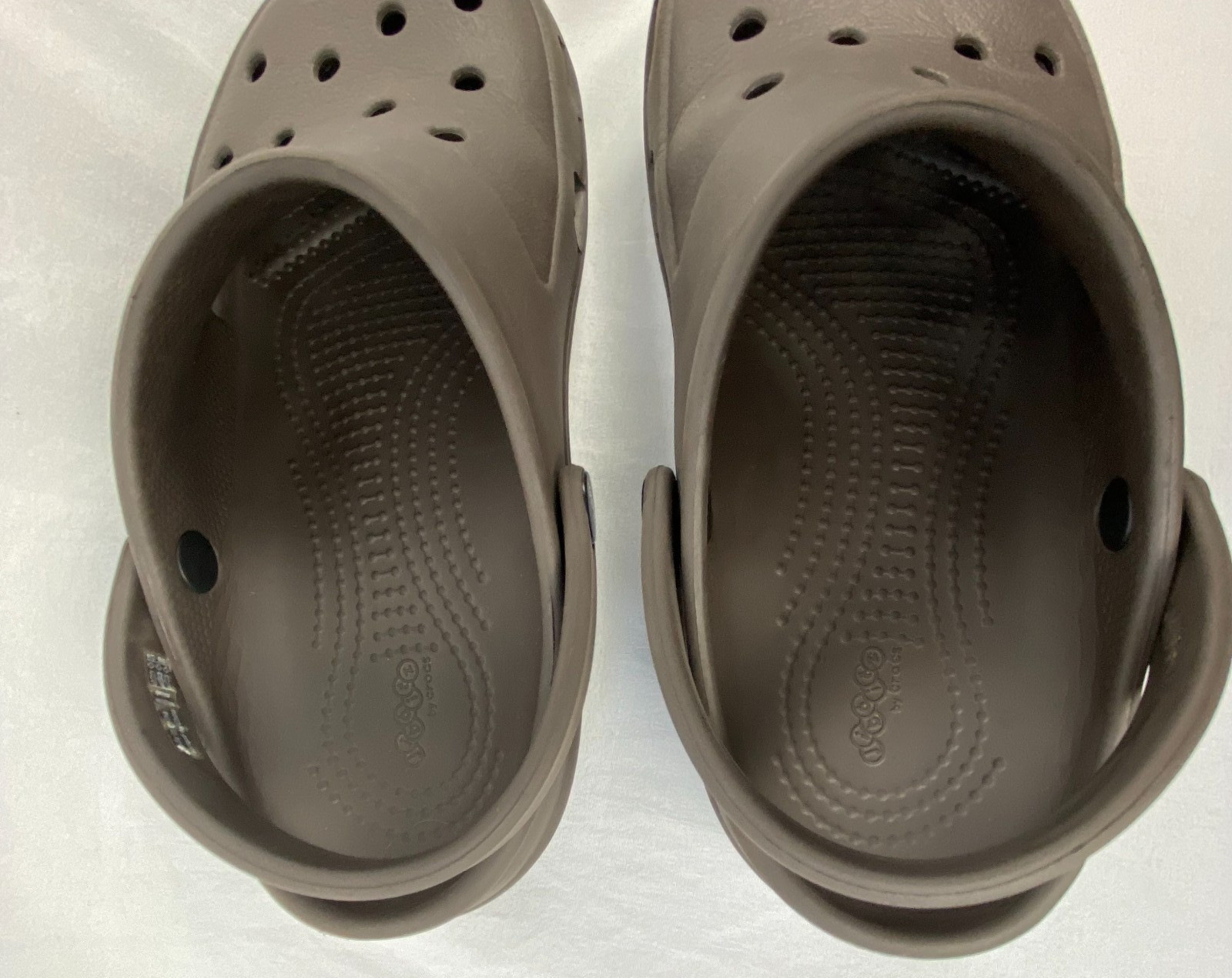 CROCS Unisex M4 W6 Brown Jibbitz Classic Clogs Slip On Sandals Shoes