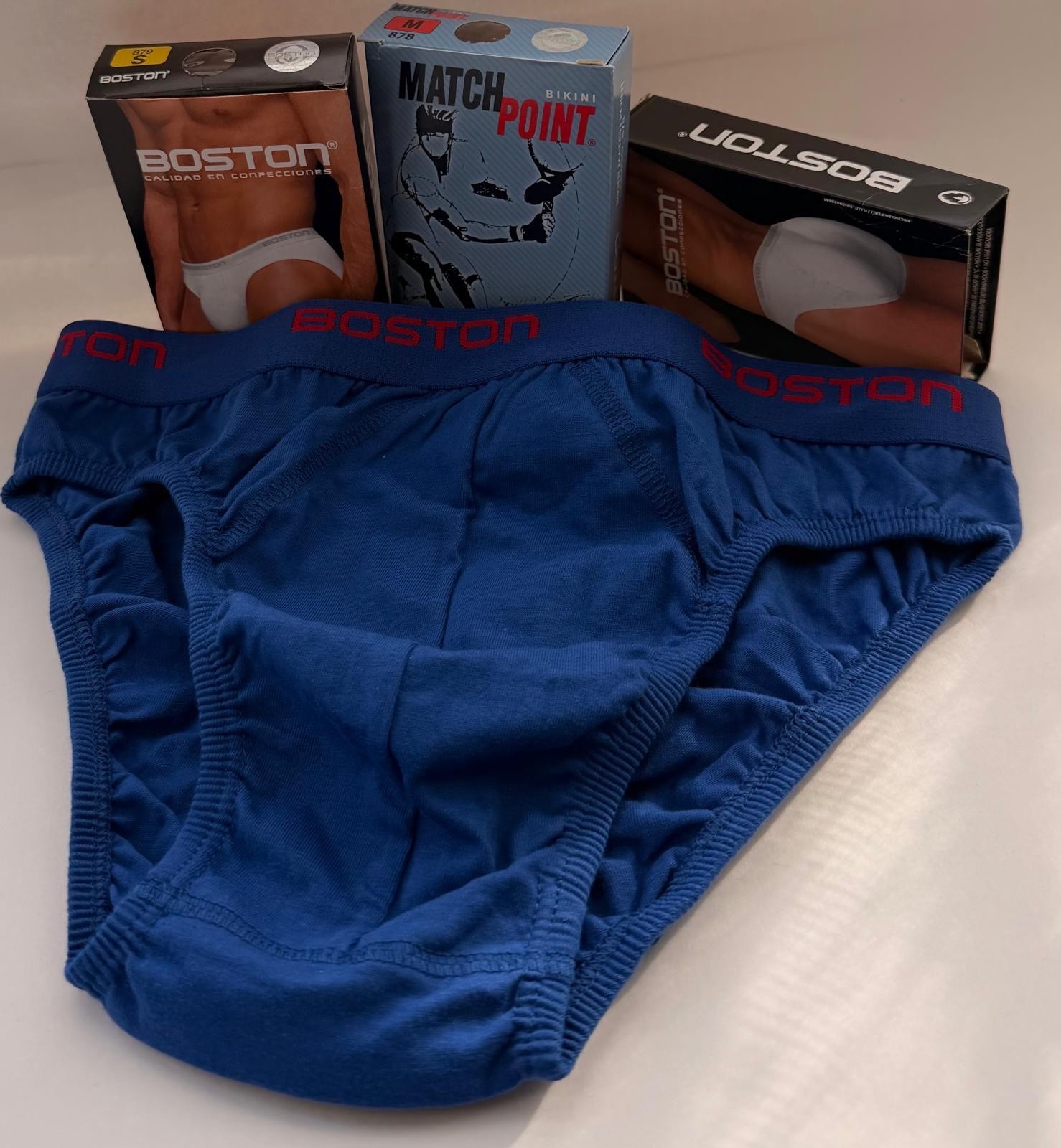 Boston Men’s Briefs Underwear Lot XL Assorted Colors Cotton Stretch New
