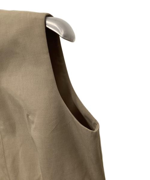 Anuans Women’s Brown Sleeveless Flare Top S Polyester Wool Casual