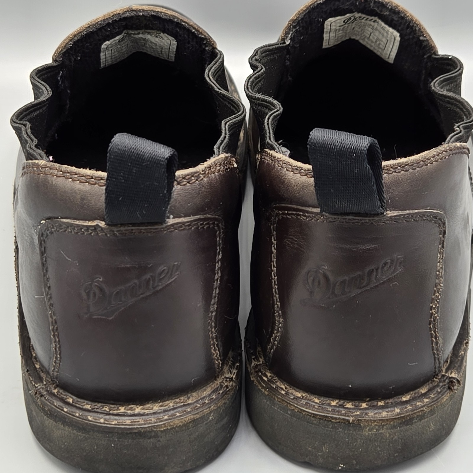 Danner 3.5 In Romeo 2 Chelsea Work Boots Slip On Brown Leather Shoes Men’s Sz 9D