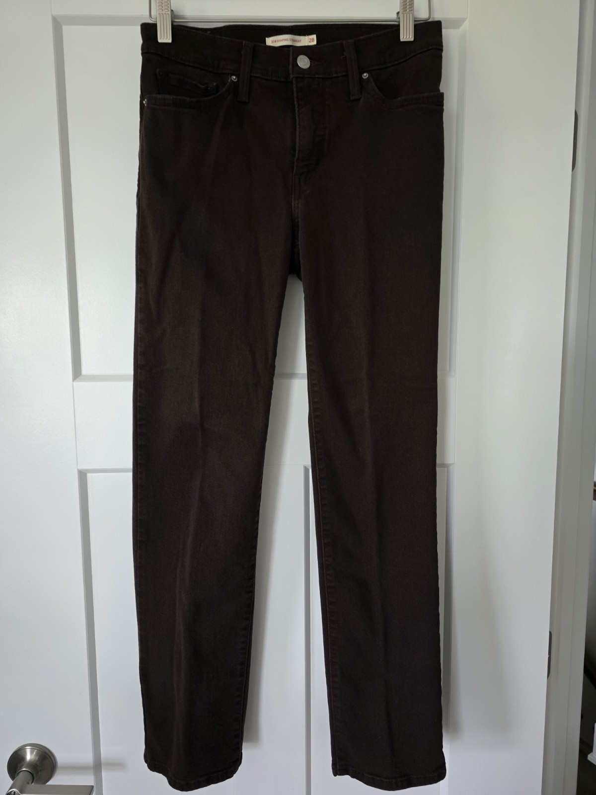 Levis Chocolate Brown 314 Straight Leg Jean Size W28 X L30