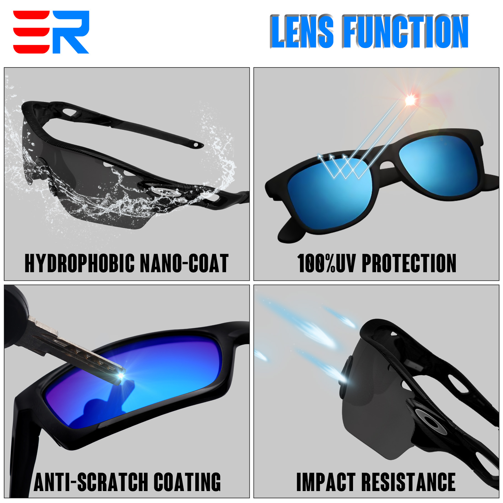 ExpressReplacement Polarized Lenses For-Oakley Crosshair 2.0 Frame OO4044