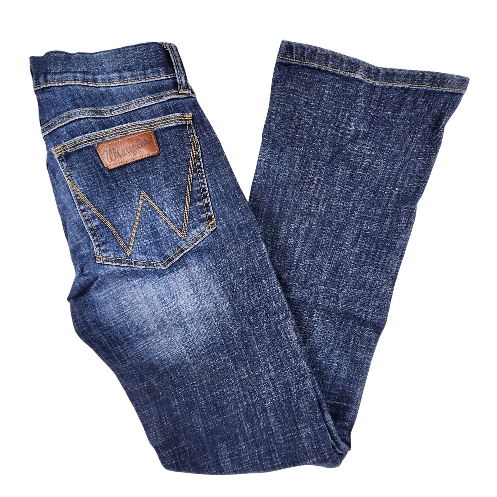 Wrangler Retro Slim Boot Jeans Mens 29×34 Blue Medium Wash Denim 77MWZRE Western