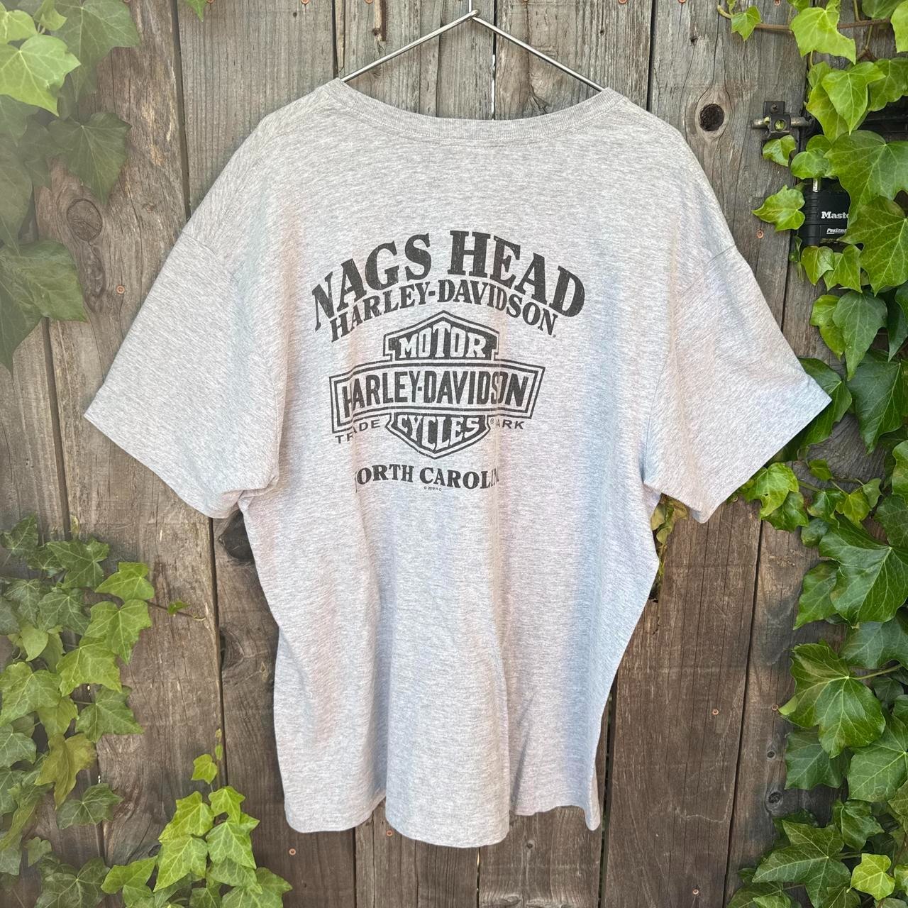 VINTAGE WHITE TAG HARLEY-DAVIDSON SKULL GRAPHIC TEE SIZE XL