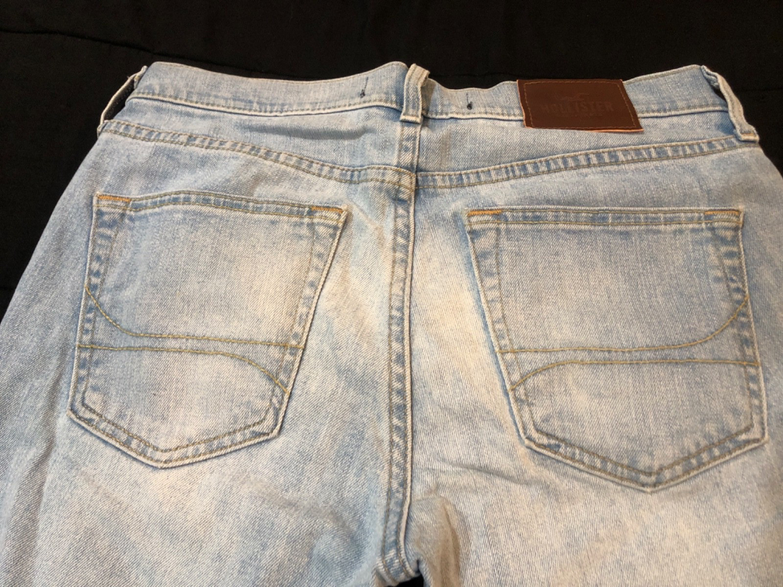 HOLLISTER Epic Flex Skinny Light Wash Blue Denim Jeans Men’s Size W 29 L 32