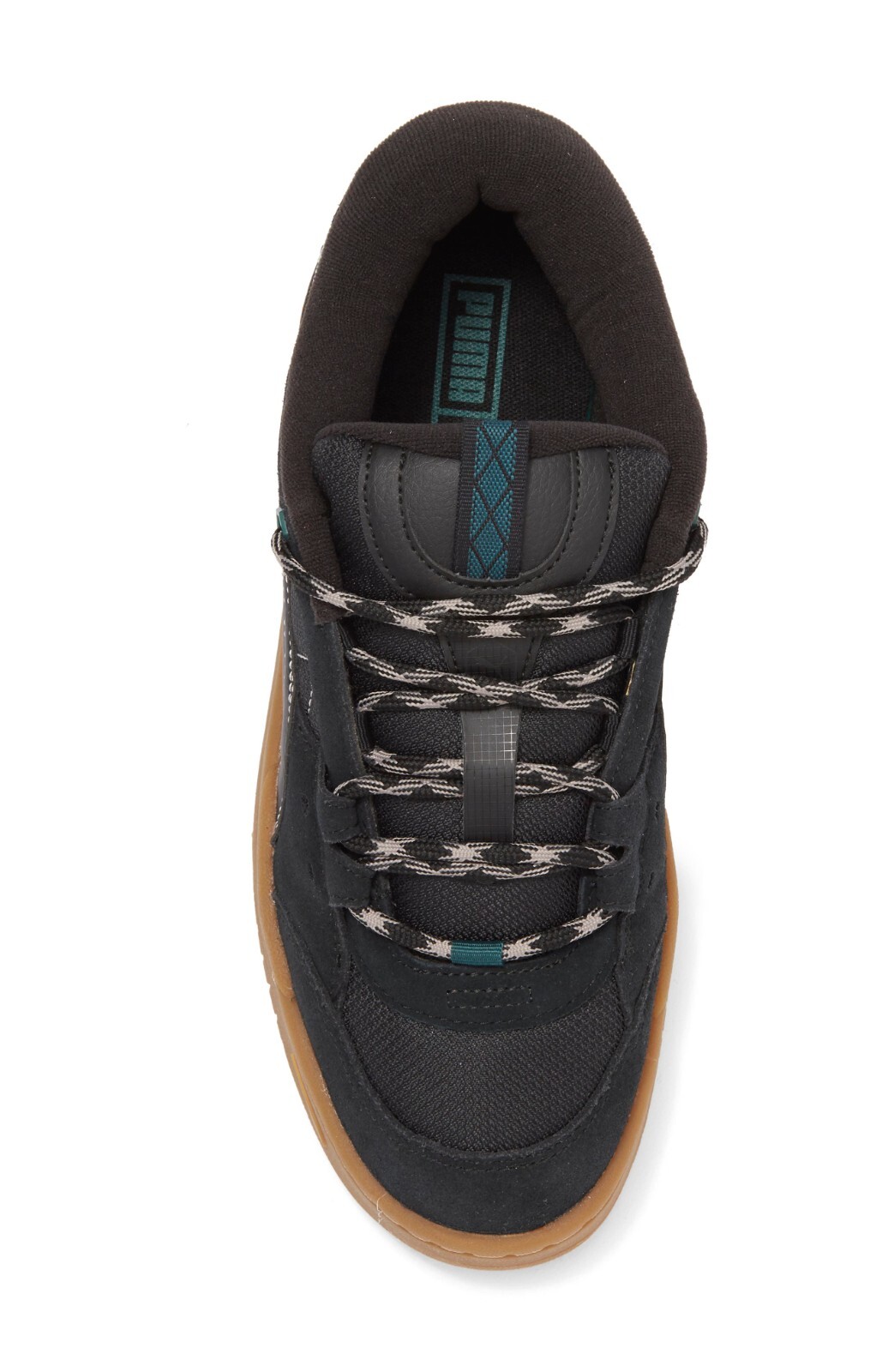Puma US 11.5 Men’s Black Gum Green Retro Comfort Durable Skate 180 Cordura NIB
