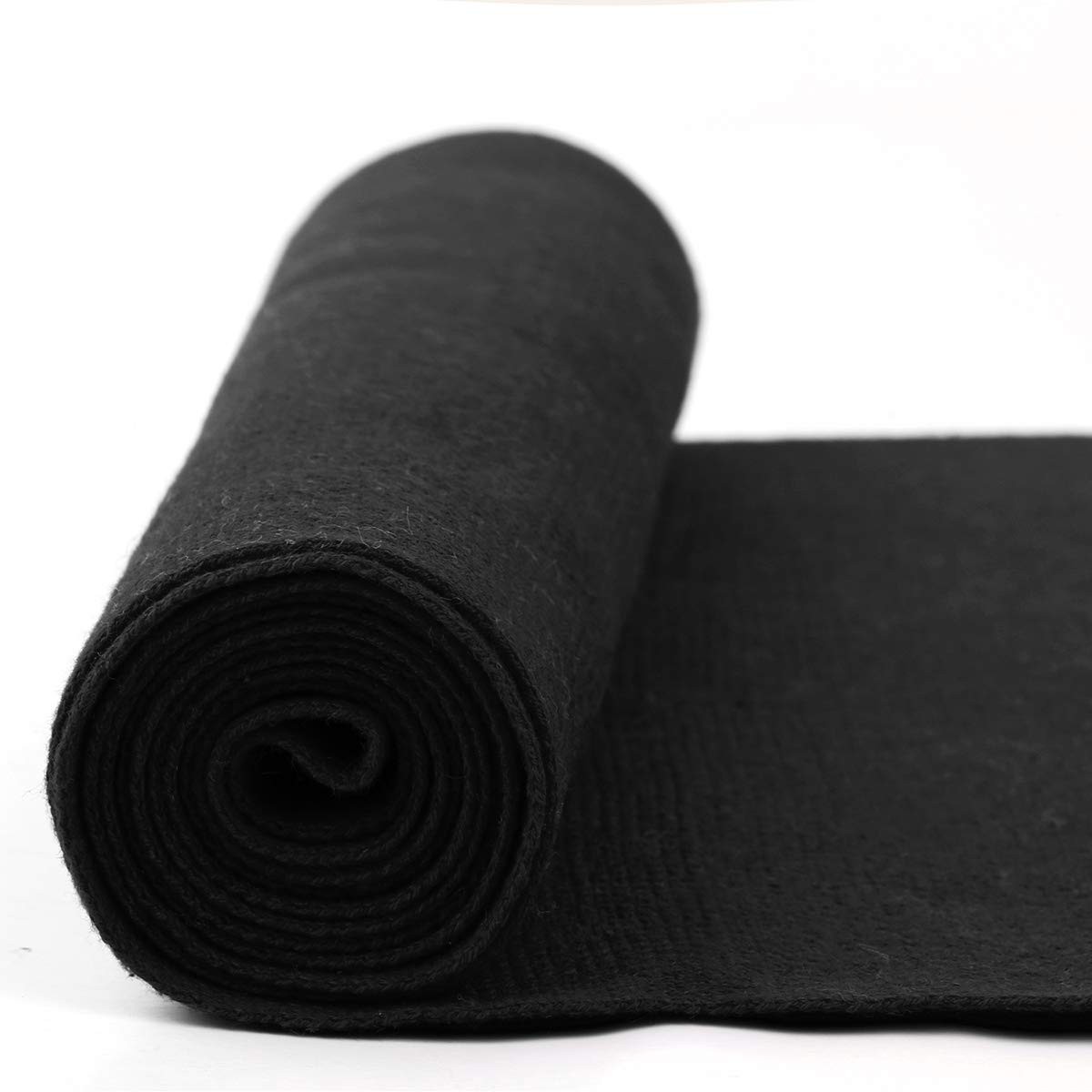 Mens Long Thick Scarf Solid Color Soft Warm Cashmere Feel Fashion Scarf Black