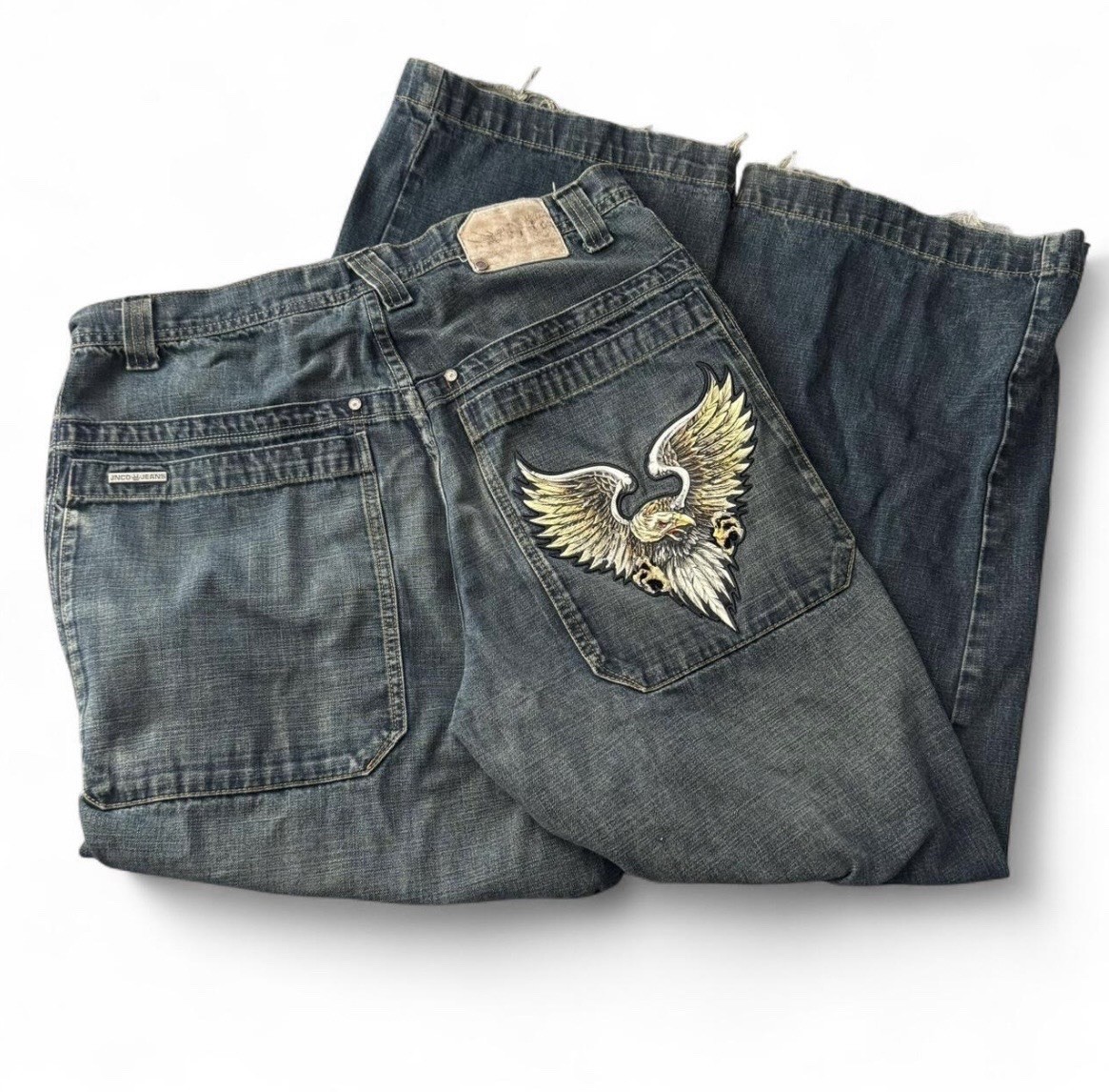Vintage JNCO Jean Eagle Patch 34×32