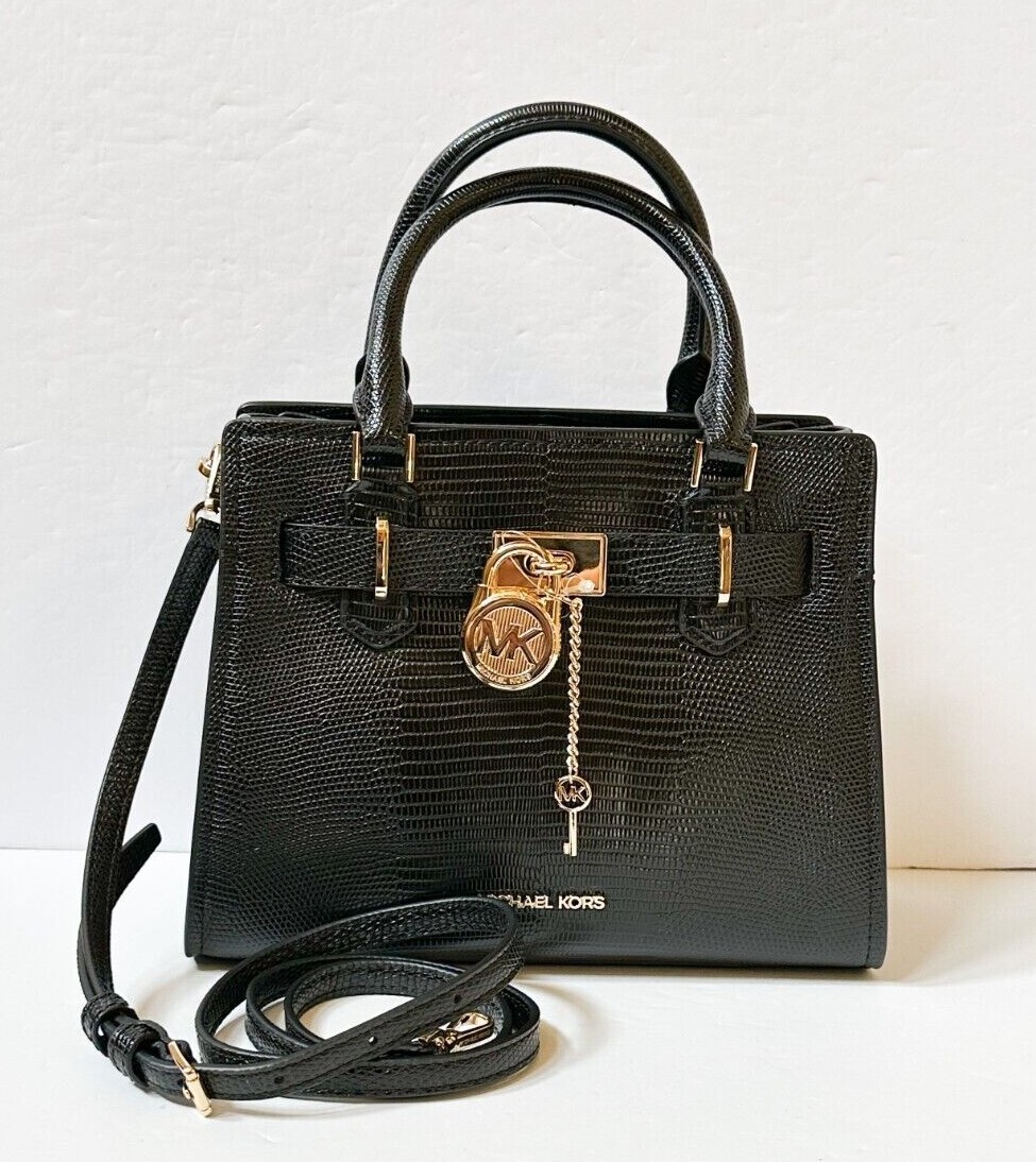 MICHAEL KORS HAMILTON SMALL TOP ZIP SATCHEL SHOULDER CROSSBODY BAG