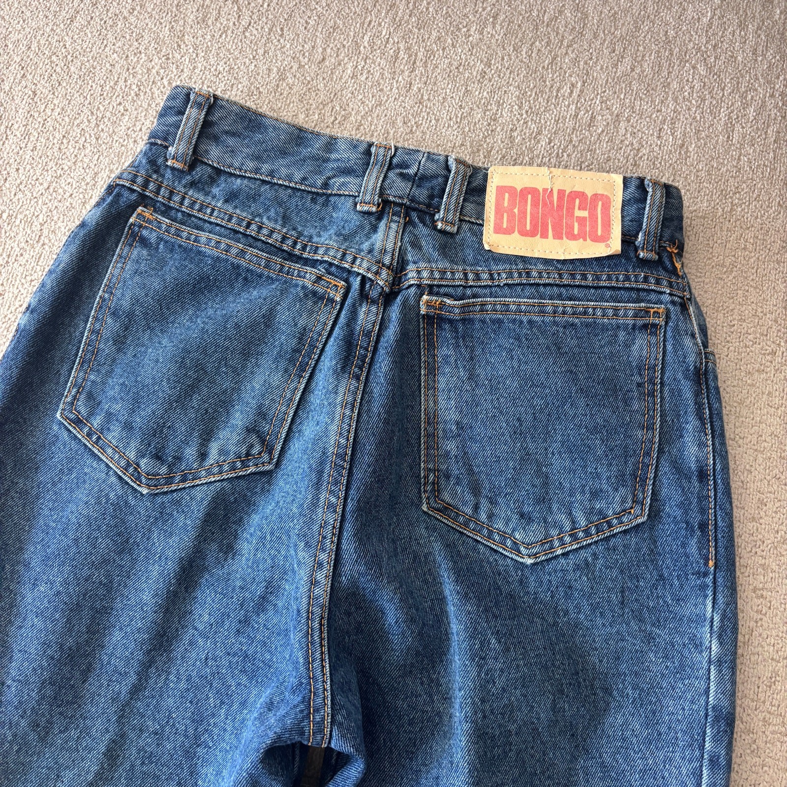 Vintage Bongo High Rise Straight Leg Jeans 100% Cotton Y2K 13